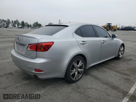2010 Lexus IS 250 with VIN JTHBF5C21A5122189, listed as a Copart auction lot 53387275 with 166,743 mi miles and Salvage Title. Bid and sale history available at DreamBid. Image 3.