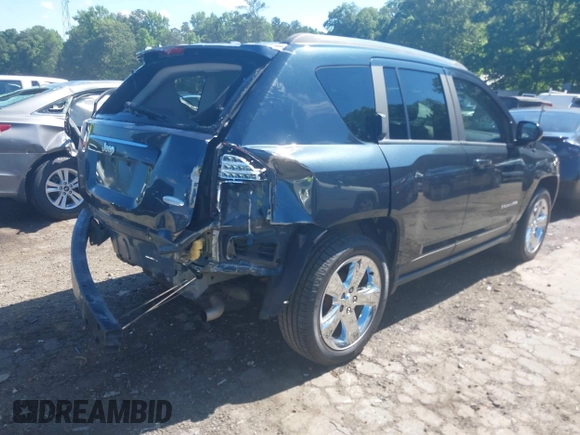 2015 Jeep Compass Latitude with VIN 1C4NJCEBXFD179373, listed as a IAAI auction lot 39380614 with 104,832 mi miles. Bid and sale history available at carsss.com. Image 4.