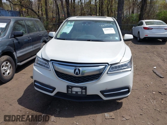 2016 Acura MDX with VIN 5FRYD4H22GB017638, listed as a IAAI auction lot 42085218 with 72,987 mi miles. Bid and sale history available at carsss.com. Image 12.