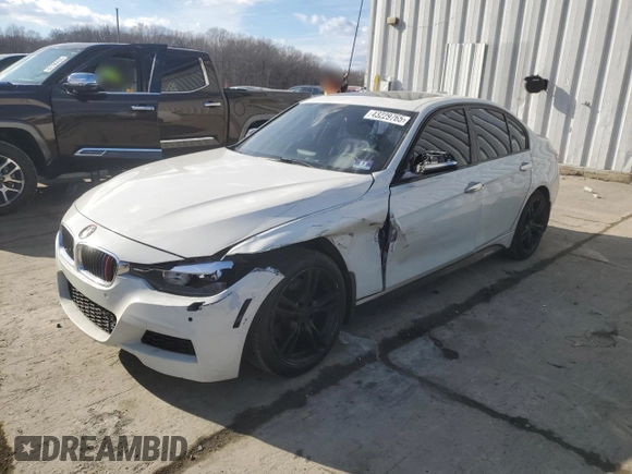 2013 BMW 3 Series 328i xDrive with VIN WBA3B5C54DF592272, listed as a Copart auction lot 43229765 with 134,360 mi miles and Salvage Title. Bid and sale history available at carsss.com. Image 1.