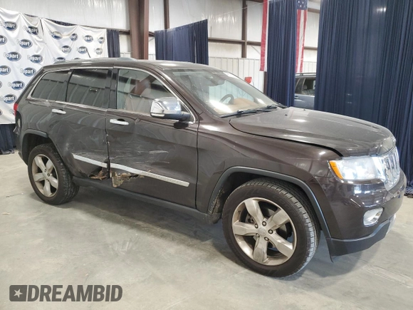 2012 Jeep Grand Cherokee Overland with VIN 1C4RJECT5CC277561, listed as a Copart auction lot 46573825 with 157,788 mi miles and Salvage Title. Bid and sale history available at carsss.com. Image 4.