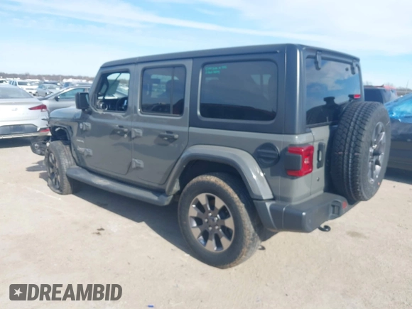 2018 Jeep Wrangler Unlimited Sahara z VIN 1C4HJXEN9JW215890, wystawiony jako IAAI lot #41215063 z przebiegiem 39 567 mil mil oraz . Historia ofert i sprzedaży dostępna na DreamBid. Obrazek 3.