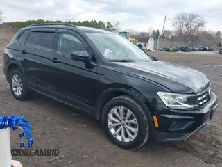 2019 Volkswagen Tiguan S with VIN 3VV0B7AX0KM046024, listed as a IAAI auction lot 41924867 with 126,729 mi miles and . Bid and sale history available at DreamBid. Image 1.