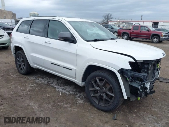 2021 Jeep Grand Cherokee Limited X with VIN 1C4RJFBG9MC623235, listed as a IAAI auction lot 41728457 with 38,950 mi miles and . Bid and sale history available at DreamBid. Image 1.
