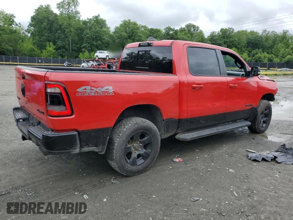 2022 Ram 1500 Big Horn with VIN 1C6SRFFT5NN308429, listed as a Copart auction lot 50286645 with 49,221 mi miles and Salvage title. Bid and sale history available at DreamBid. Image 3.