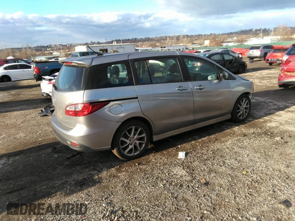 2012 Mazda 5 Grand Touring with VIN JM1CW2DL9C0121660, listed as a IAAI auction lot 38250695 with 119,389 mi miles. Bid and sale history available at carsss.com. Image 4.