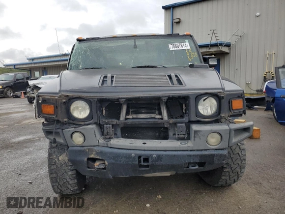 2006 Hummer H2 with VIN 5GRGN22U76H100682, listed as a Copart auction lot 78807814 with 238,798 mi miles and Salvage Title. Bid and sale history available at carsss.com. Image 5.