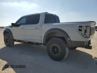 2023 Ford F-150 Raptor with VIN 1FTFW1RG7PFB77277, listed as a Copart auction lot 51096445 with 43,917 mi miles and Salvage Title. Bid and sale history available at DreamBid. Image 2.