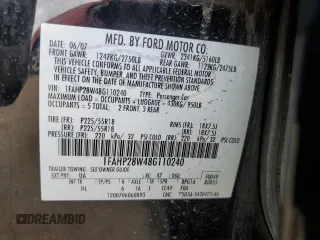 2008 Ford Taurus Limited with VIN 1FAHP28W48G110240, listed as a Copart auction lot 72583964 with 267,730 mi miles and Salvage Title. Bid and sale history available at carsss.com. Image 12.