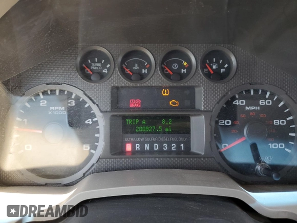 2008 Ford F-250 XL with VIN 1FTSW20RX8EC90604, listed as a Copart auction lot 63069585 with 280,927 mi miles and Clean title. Bid and sale history available at DreamBid. Image 9.