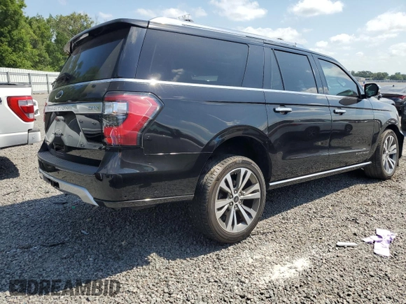 2021 Ford Expedition Max Platinum with VIN 1FMJK1LT9MEA20312, listed as a Copart auction lot 54213285 with 119,611 mi miles and Salvage title. Bid and sale history available at DreamBid. Image 3.