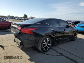2017 Nissan Maxima SV with VIN 1N4AA6AP3HC377342, listed as a Copart auction lot 46506945 with 118,544 mi miles and Salvage Title. Bid and sale history available at DreamBid. Image 3.