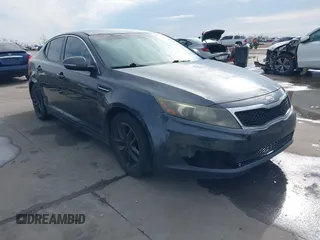 2011 Kia Optima LX with VIN KNAGM4A72B5057583, listed as a IAAI auction lot 41649320 with 207,898 mi miles and . Bid and sale history available at carsss.com. Image 1.