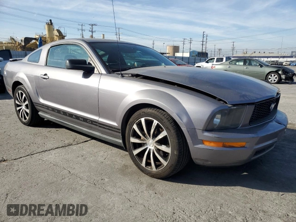 2007 Ford Mustang Deluxe with VIN 1ZVFT80N375254615, listed as a Copart auction lot 53707515 with 214,591 mi miles and Salvage Title. Bid and sale history available at carsss.com. Image 4.