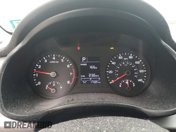 2018 Kia Rio LX with VIN 3KPA24ABXJE071527, listed as a Copart auction lot 71826744 with 47,584 mi miles and Salvage Title. Bid and sale history available at DreamBid. Image 9.