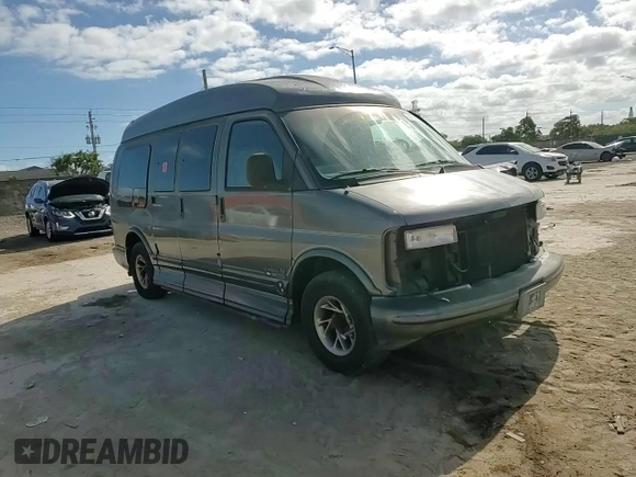 2000 Chevrolet Express Cargo Van w/YF7 with VIN 1GBFG15RXY1264551, listed as a Copart auction lot 88008385 with 206,407 mi miles and Salvage Title. Bid and sale history available at carsss.com. Image 12.