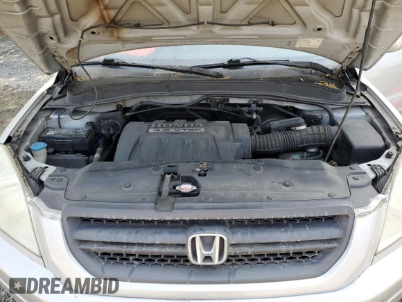 2005 Honda Pilot EX-L with VIN 2HKYF18565H549185, listed as a Copart auction lot 54356375 with 0 mi miles and Salvage Title. Bid and sale history available at carsss.com. Image 12.