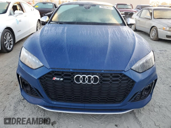 2021 Audi RS 5 Sportback z VIN WUAAWCF51MA901341, wystawiony jako Copart lot #76619034 z przebiegiem Nie podano mil oraz Szkoda całkowita • Salvage title. Historia ofert i sprzedaży dostępna na DreamBid. Obrazek 5.