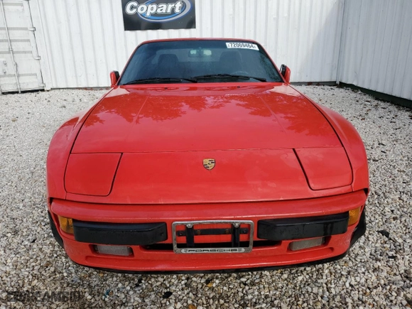 1985 Porsche 944 with VIN WP0AA0945FN453548, listed as a Copart auction lot 72069464 with NaN miles and Clean Title. Bid and sale history available at carsss.com. Image 5.