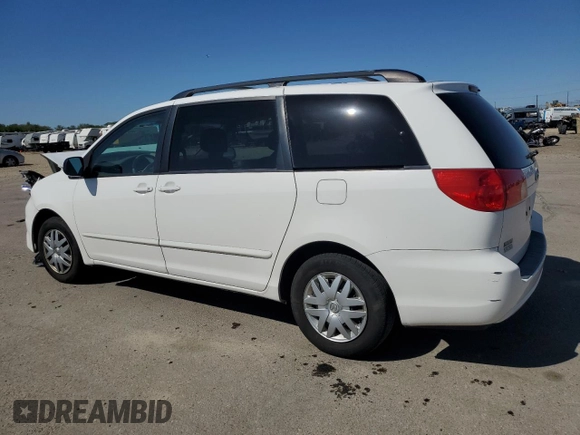 2008 Toyota Sienna CE with VIN 5TDZK23C08S220444, listed as a Copart auction lot 56573755 with 168,584 mi miles and Clean Title. Bid and sale history available at DreamBid. Image 2.