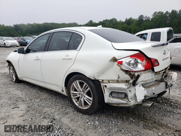 2011 Infiniti G25 x с VIN JN1DV6AR7BM651482, выставлен на аукционе Copart как лот 58501135 с пробегом 118 045 миль миль и Списание • Salvage title. История ставок и продаж доступна на DreamBid. Изображение 2.