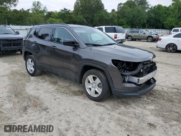 2022 Jeep Compass Latitude с VIN 3C4NJDBB8NT126707, выставлен на аукционе Copart как лот 59792595 с пробегом 61 636 миль миль и Списание • Salvage title. История ставок и продаж доступна на DreamBid. Изображение 4.