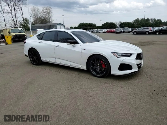 2023 Acura TLX Type S w/Performance Tire with VIN 19UUB7F9XPA004217, listed as a Copart auction lot 52958995 with 20,263 mi miles and Salvage Title. Bid and sale history available at carsss.com. Image 10.