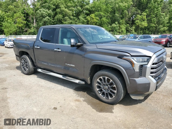 2023 Toyota Tundra Limited with VIN 5TFJA5DB6PX096065, listed as a Copart auction lot 57364635 with 36,811 mi miles and Salvage title. Bid and sale history available at DreamBid. Image 4.