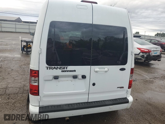 2012 Ford Transit Connect XLT with VIN NM0KS9BN9CT124462, listed as a Copart auction lot 65176614 with Not provided miles and Salvage title. Bid and sale history available at DreamBid. Image 6.