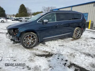 2021 Chrysler Pacifica Limited z VIN 2C4RC3GG3MR557693, wystawiony jako Copart lot #87502185 z przebiegiem 43 248 mil mil oraz Szkoda całkowita • Salvage title. Historia ofert i sprzedaży dostępna na DreamBid. Obrazek 1.
