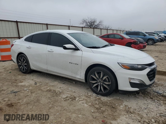 2023 Chevrolet Malibu RS with VIN 1G1ZG5ST3PF196586, listed as a Copart auction lot 44839015 with 19,002 mi miles and Salvage Title. Bid and sale history available at DreamBid. Image 4.