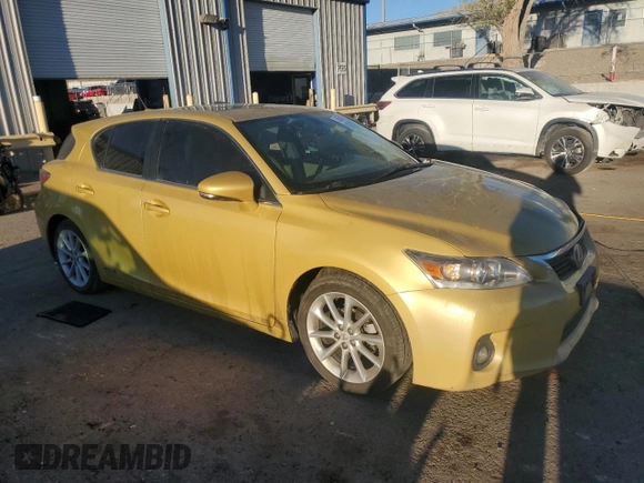 2011 Lexus CT 200h with VIN JTHKD5BH8B2041432, listed as a Copart auction lot 50559935 with 119,467 mi miles and Salvage title. Bid and sale history available at DreamBid. Image 4.
