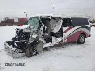 2011 Chevrolet Express Passenger 1LT с VIN 1GAZG1FG1B1109232, выставлен на аукционе Copart как лот 84252874 с пробегом Не указан миль и Списание • Salvage title. История ставок и продаж доступна на DreamBid. Изображение 1.