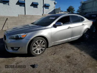 2014 Kia Cadenza Premium with VIN KNALN4D70E5159699, listed as a Copart auction lot 81646364 with 116,607 mi miles and Clean Title. Bid and sale history available at carsss.com. Image 1.