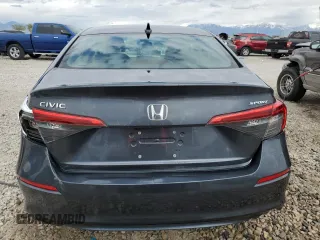 2024 Honda Civic Sport with VIN 2HGFE2F53RH592613, listed as a Copart auction lot 56556885 with 10,849 mi miles and Salvage title. Bid and sale history available at DreamBid. Image 6.