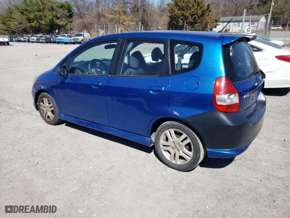 2007 Honda Fit Sport with VIN JHMGD38687S003769, listed as a Copart auction lot 48552695 with 174,077 mi miles and Salvage Title. Bid and sale history available at carsss.com. Image 2.