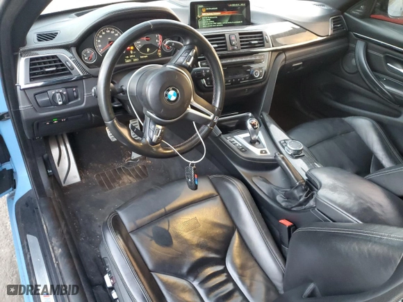 2017 BMW M4 with VIN WBS3R9C55HK708915, listed as a Copart auction lot 82001154 with NaN miles and Salvage Title. Bid and sale history available at carsss.com. Image 8.