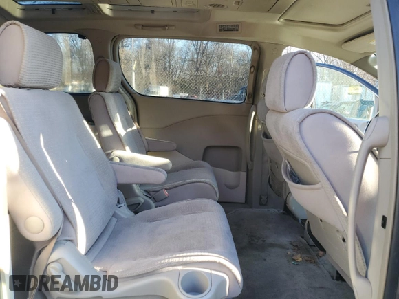 2005 Nissan Quest SL with VIN 5N1BV28U75N106612, listed as a Copart auction lot 86821104 with 0 mi miles and Salvage Title. Bid and sale history available at carsss.com. Image 11.