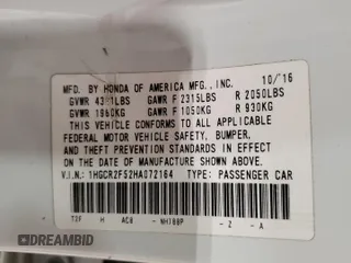 2017 Honda Accord Sedan Sport with VIN 1HGCR2F52HA072164, listed as a Copart auction lot 47769875 with 112,624 mi miles and Non Repairable. Bid and sale history available at carsss.com. Image 14.