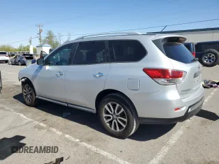 2015 Nissan Pathfinder Platinum with VIN 5N1AR2MMXFC678664, listed as a Copart auction lot 55984535 with 121,831 mi miles and Salvage title. Bid and sale history available at DreamBid. Image 2.