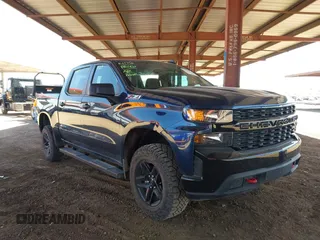 2021 Chevrolet Silverado 1500 Custom Trail Boss with VIN 1GCPYCEF8MZ364271, listed as a IAAI auction lot 41997034 with 37,574 mi miles and . Bid and sale history available at DreamBid. Image 1.