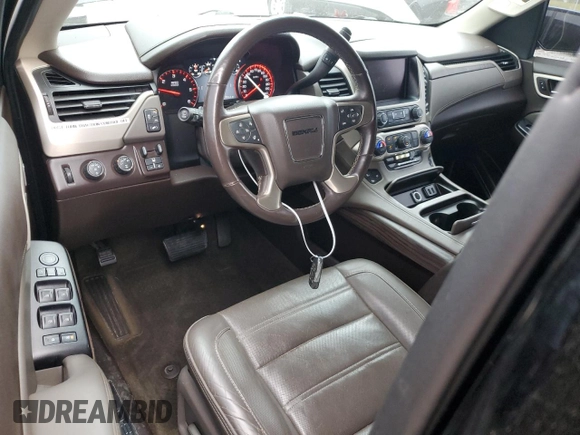 2016 GMC Yukon Denali with VIN 1GKS2CKJ3GR172236, listed as a Copart auction lot 74807724 with 64,501 mi miles and Salvage Title. Bid and sale history available at carsss.com. Image 8.