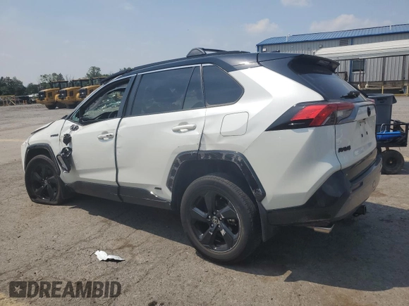 2021 Toyota RAV4 Hybrid XSE with VIN 4T3E6RFV0MU038650, listed as a Copart auction lot 60345725 with 24,124 mi miles and Salvage title. Bid and sale history available at DreamBid. Image 2.