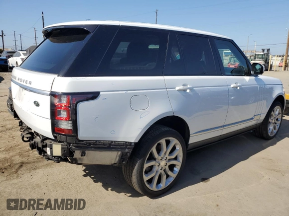 2014 Land Rover Range Rover HSE with VIN SALGS2WF5EA192980, listed as a Copart auction lot 61800795 with 54,983 mi miles and Clean title. Bid and sale history available at DreamBid. Image 3.