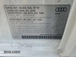2019 Audi A4 allroad Premium Plus with VIN WA18NAF45KA113258, listed as a Copart auction lot 65002644 with 31,699 mi miles and Salvage Title. Bid and sale history available at carsss.com. Image 16.