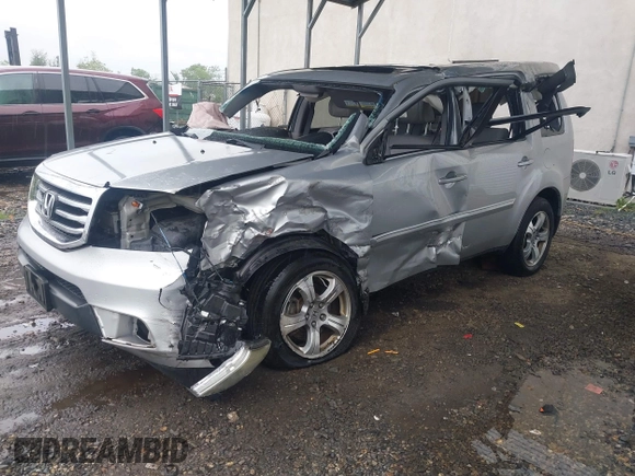 2013 Honda Pilot EX-L with VIN 5FNYF4H52DB056747, listed as a IAAI auction lot 42373409 with Not provided miles and . Bid and sale history available at DreamBid. Image 2.