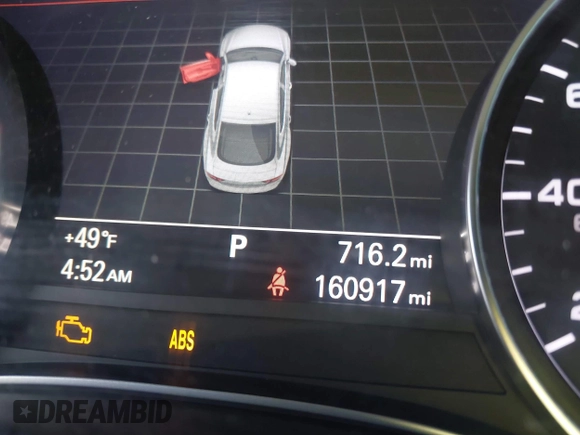 2014 Audi A7 3.0 Prestige with VIN WAU2GAFC6EN030266, listed as a IAAI auction lot 41439486 with 160,917 mi miles. Bid and sale history available at carsss.com. Image 15.