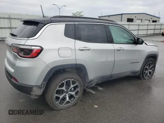 2025 Jeep Compass Limited with VIN 3C4NJDCN3ST522337, listed as a Copart auction lot 62867125 with 14,025 mi miles and Clean title. Bid and sale history available at DreamBid. Image 3.
