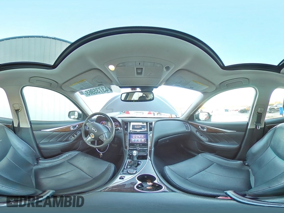 2014 Infiniti Q50 Premium with VIN JN1BV7AR8EM680510, listed as a Copart auction lot 43735965 with 193,304 mi miles and Salvage title. Bid and sale history available at DreamBid. Image 14.