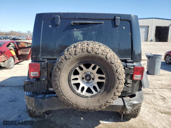 2013 Jeep Wrangler Unlimited Sahara with VIN 1C4BJWEG0DL575265, listed as a Copart auction lot 44363655 with 126,072 mi miles and Salvage Title. Bid and sale history available at carsss.com. Image 6.